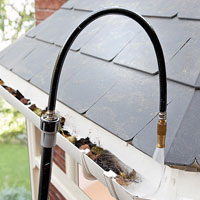 Telescoping Gutter Cleaning Wand | Hose Attachment