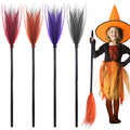 Kids Witch Broom Costume Prop 4-Pack | Ships From US
