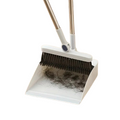 Stainless Handle Upright Dustpan & Broom Combo